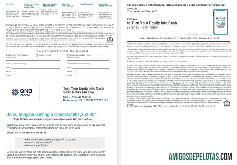 Extrato de hipoteca do Qatar QNB Alahli Bank em formatos Word e PDF 3 4 amostra